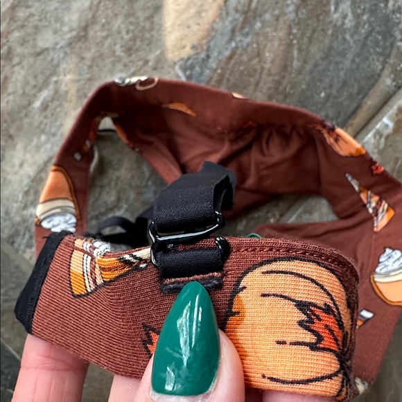 MeUndies Pumpkin Spice Bralette Size Large Fall Print Triangle Soft Lounge - Picture 5 of 7